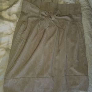 BCBG Paperbag Striped Skirt